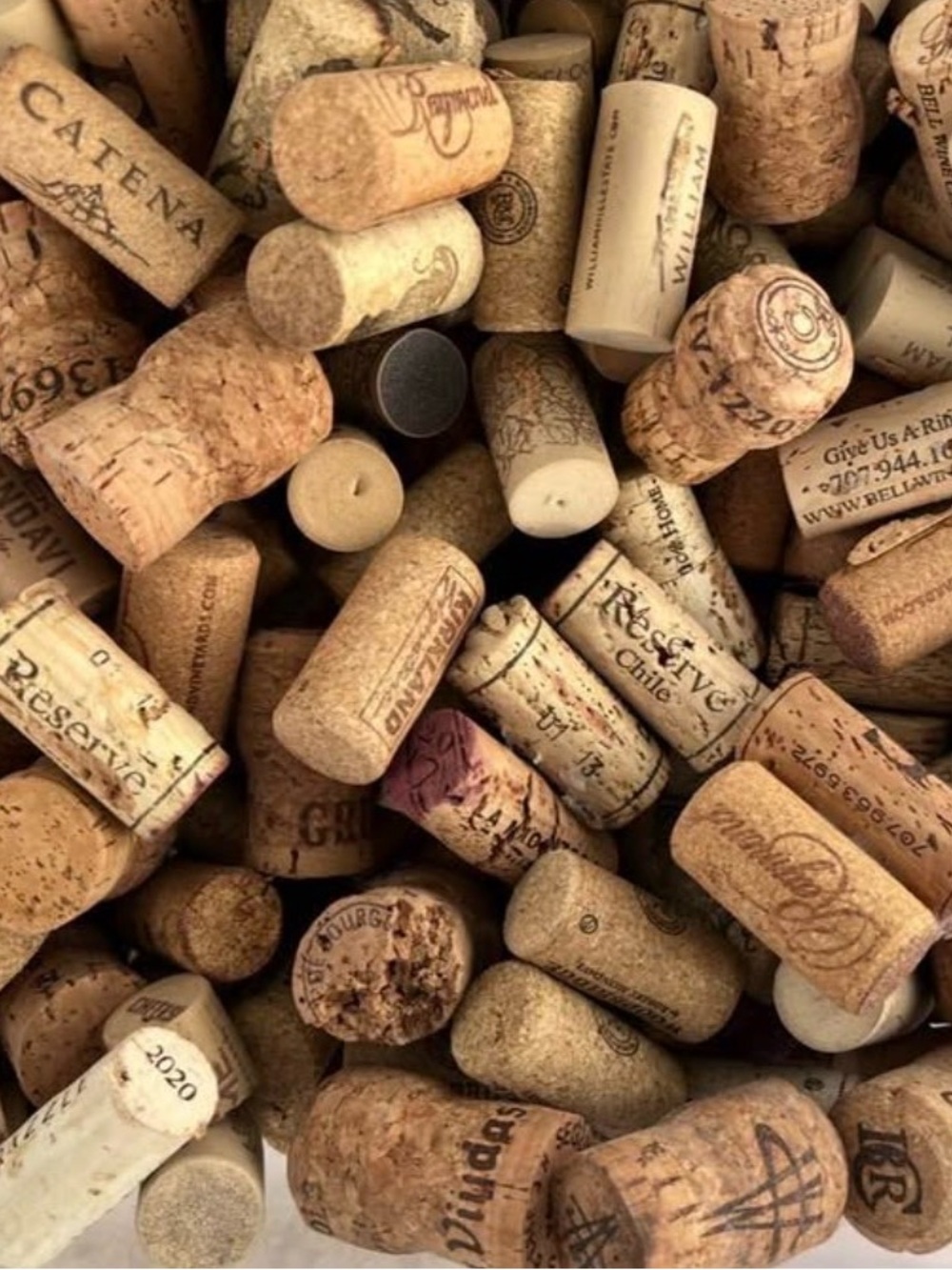 Natural Cork Wine Stoppers - Assorted Tan Corks for Home Projects